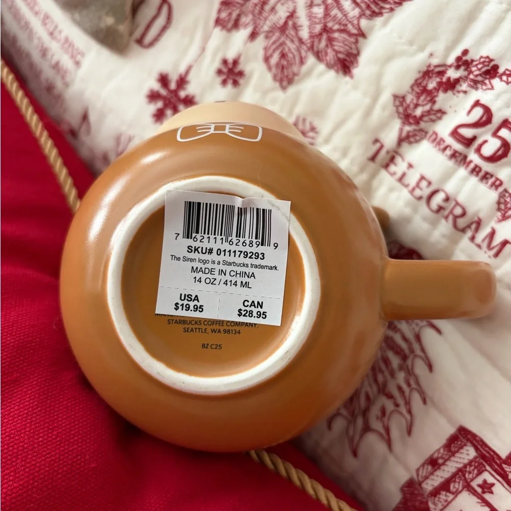 Starbucks Holiday Bear Mug - Brown and White